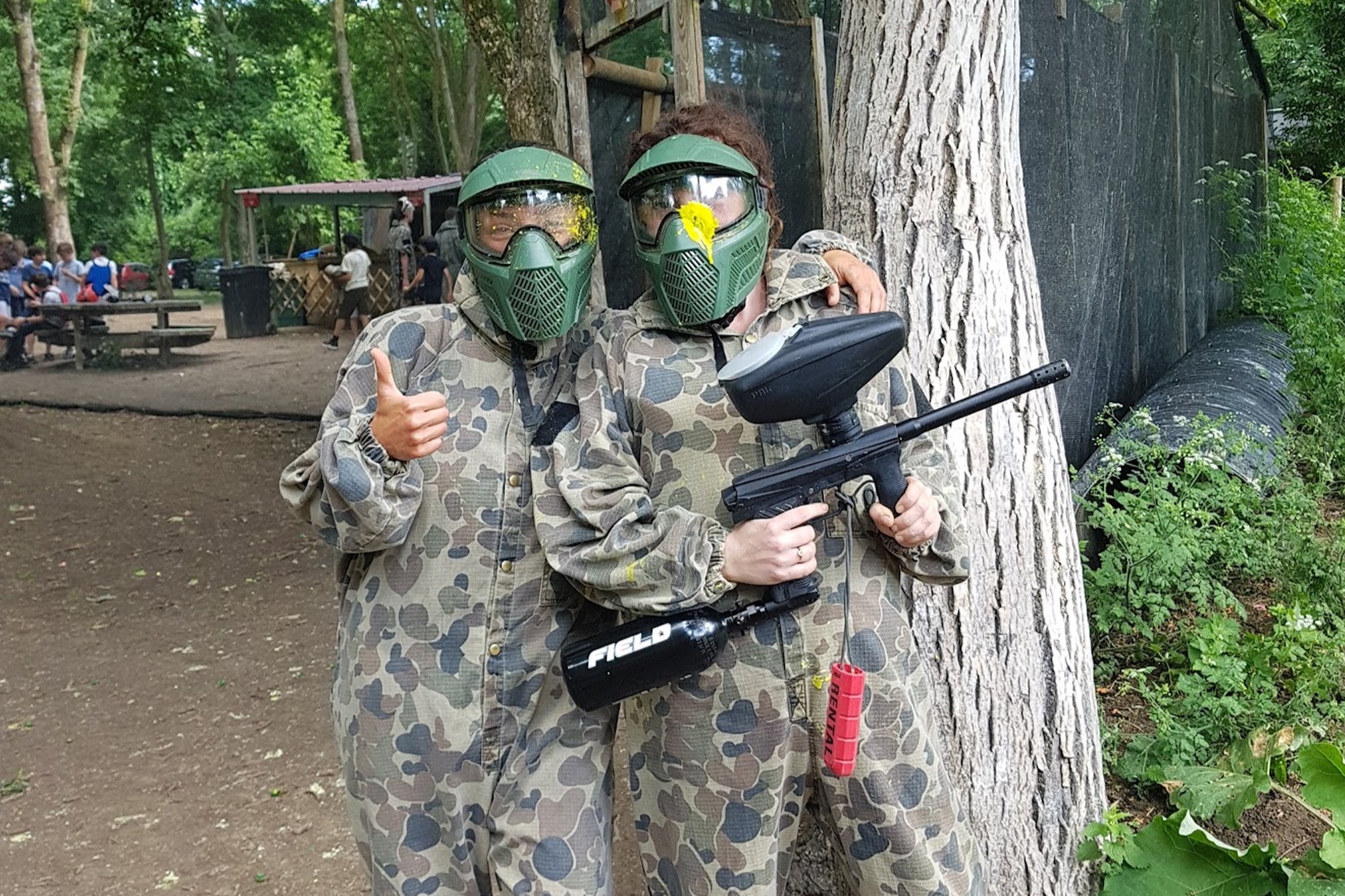 Duo gagnant au PaintBall 78