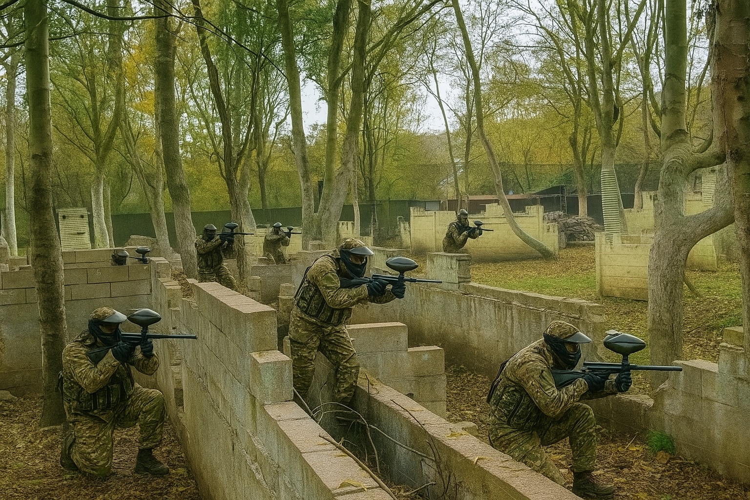 Un groupe de joueurs chez PB75